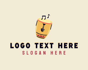 Conga Drum - African Conga Drum Musical logo design