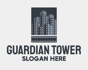 Film Tower Buildings  logo design