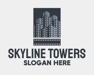 Towers - Film Tower Buildings logo design