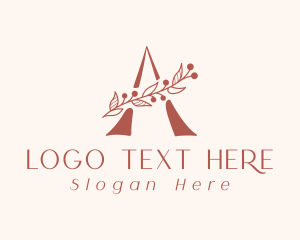 Vegetarian - Beauty Letter A logo design