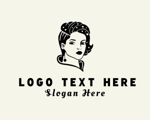 Hairdresser - Woman Fashion Earring logo design