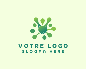 Bacteria - Genetic Virus Laboratory logo design