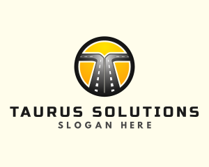 Logistics Road Highway logo design