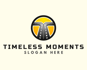 Logistics Road Highway logo design