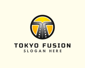 Logistics Road Highway logo design