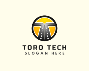 Logistics Road Highway logo design