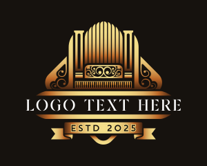 Composer - Organ Piano Instrument logo design
