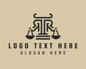 Plaintiff - Law Firm Letter R logo design