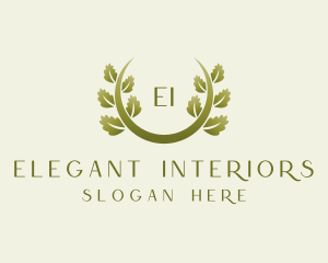 Elegant Vine Foliage logo design