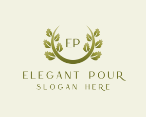 Elegant Vine Foliage logo design