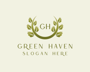 Elegant Vine Foliage logo design