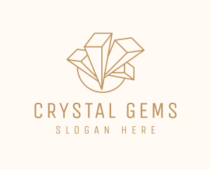 Crystal Gem Jewelry logo design