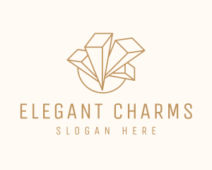 Crystal Gem Jewelry logo design