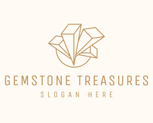 Crystal Gem Jewelry logo design