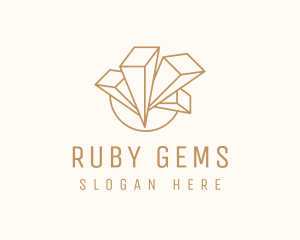 Ruby - Crystal Gem Jewelry logo design