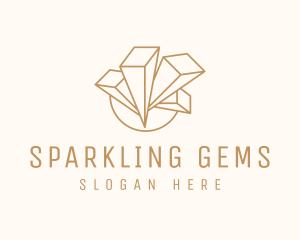 Crystal Gem Jewelry logo design