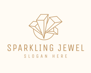 Crystal Gem Jewelry logo design
