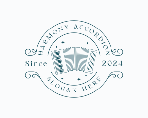 Accordion - Musical Accordion Instrument logo design