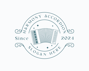 Musical Accordion Instrument logo design