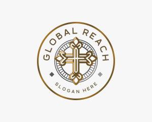 Missionary - Religious Christian Cross logo design