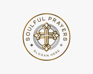 Religious Christian Cross logo design