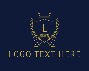 University - Luxury Crest Institution logo design