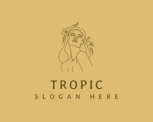 Tropical Beauty Cosmetics logo design