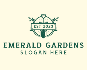 Shovel Plant Garden logo design