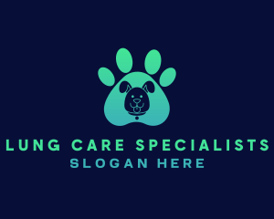 Pet Dog Paw logo design