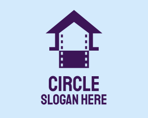 Production - Home Movie Filmstrip logo design