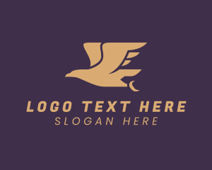 Courier - Regal Flying Eagle logo design