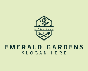 Landscaping Flower Garden logo design