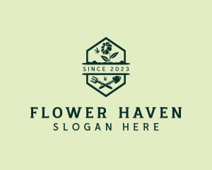 Landscaping Flower Garden logo design