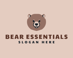 Bear - Cute Bear Face logo design