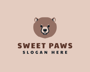 Cute - Cute Bear Face logo design