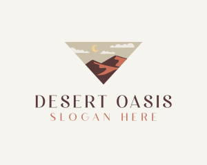 Triangle Desert Mountain logo design