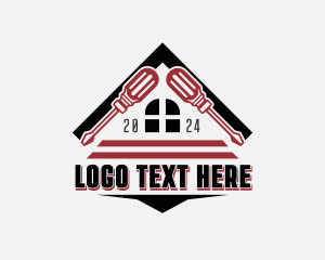 Remodeling - Screwdriver Handyman Repair logo design