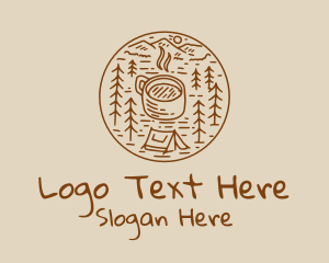 Hand Drawn - Rustic Coffee Camp logo design