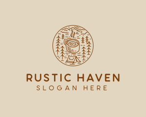 Rustic Coffee Camp logo design