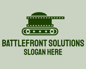 War - War Tank Film logo design