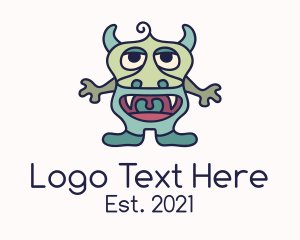 Extraterrestrial - Gargoyle Monster Mascot logo design
