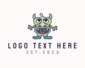 Mascot - Silly Gargoyle Monster logo design