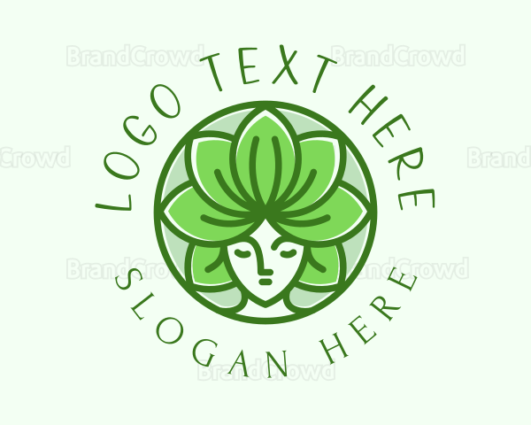 Green Lotus Goddess Logo