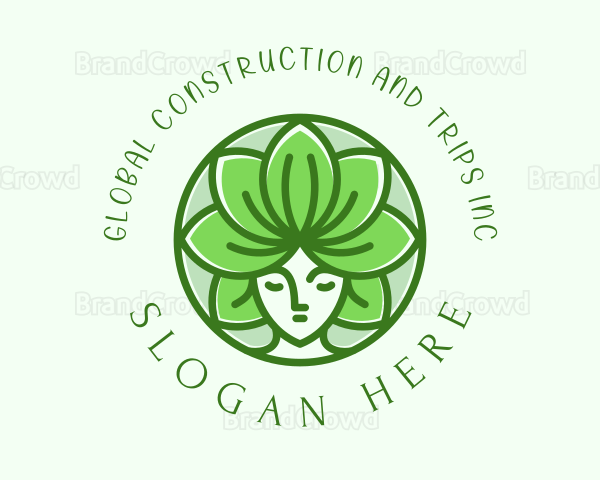 Green Lotus Goddess Logo