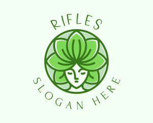 Princess - Green Lotus Goddess logo design