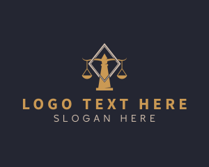 Notary - Supreme Court Scale logo design