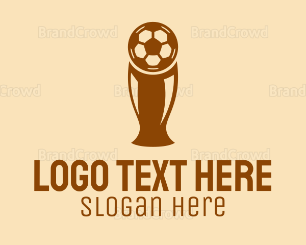 Soccer Trophy Cup Logo