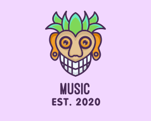 Burglar - Tiki Polynesian Mask logo design