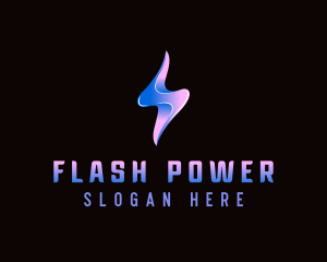 Power Lightning Bolt logo design