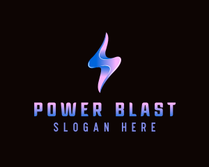 Power Lightning Bolt logo design